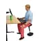 Uncaged Ergonomics WobbleStoolStandingDeskStoolTallAdjustableHeightBalanceStool, WST-b WST-B - alternate 4